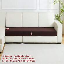 单件装提花弹力沙发套，现代防污沙发套，简约风格沙发套装，适用于客厅、卧室、户外沙发、L型沙发、贵妃椅/转角沙发组合、沙发垫套，家居装饰通用座椅沙发，四季皆宜 - 咖啡色 - 查看 14