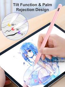适用于 iPad (A16) 11 英寸第 11 代(2025 款)的触控笔,带 LED 电源指示灯,兼容 2018-2025 年款 iPad,笔尖可更换设计,兼容 iPad 6 (9.7 英寸),配备 Type-C 充电线,兼容 iPad 第 10 代,双击笔顶即可开机/关机,适用于 iPad 9/8/7 (10.2 英寸)、Air 4/5/11 (M2/M3) 和 Pro 11 (2018/2020/2021/2022)。 - 粉色 - 查看 8