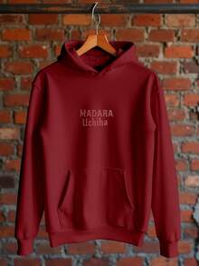 Moletom Street Narutinho Madara Uchiha Unissex ref4019 - bordô - Visão 6