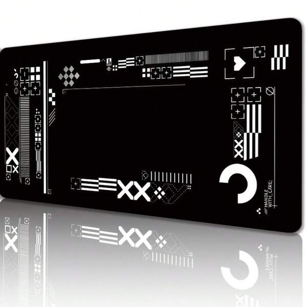 Large Gaming Mouse Pad, Printed Surface Made Of Polyester Material With Rubber Base - Suitable For Office Desk Mat, Floor Rug, Table Cover, Study Mats & As A Thoughtful Present