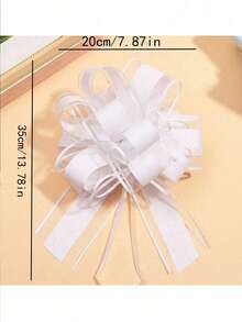 婚车装饰蝴蝶结，粉色/白色/红色婚车车门装饰，婚礼装饰丝带，楼梯装饰丝带，把手装饰，婚礼礼物装饰蝴蝶结，适用于婚礼桌椅装饰、礼物装饰、包装盒或鲜花装饰、周年纪念礼物装饰 - 彩色 - 查看 9