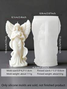 3D Portrait Candle Mold, Goddess Candle Mold, Christmas Heat-Resistant Silicone Mold, Flexible And Easy To Clean, Suitable For DIY Scented Candles, Aroma Stone, Resin Casting And More, Multi-Purpose, Ideal For Holiday Decor, Meditation And Home Ambiance