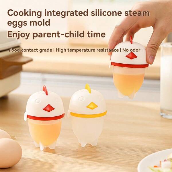 High Temperature Resistant Silicone Steamer Mold, Multifunctional Non-Stick Egg Cooker, Household Egg Tray, Kitchen Small Tool