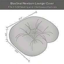 Strechy Funda para tumbona para recién nacido extraíble y ultrasuave de BlueSnail 2 unidades gris y gris claro - como en la foto - Ver 5