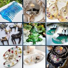 Kit de resina epoxi cristal transparente de 20/50/100/250ml, resina epoxi transparente sin burbujas para fundición de escritorio y bar, resina epoxi transparente para manualidades, regalo de cumpleaños/fiesta/festival