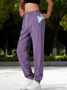 Modische Frühlings-/Herbst-Sporthosen, vielseitig & bequeme Outdoor-Lauf-Freizeithosen, Hose mit Tunnelzug-Design und Bündchen