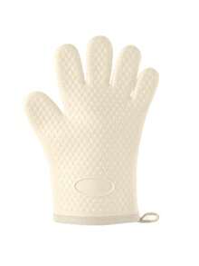 قفازات مقاومة للحرارة بطبعة قلب، قفازات سيليكون سميكة للمطبخ والفرن، قفازات مقاومة للحرارة العالية مضادة للانزلاق لفرن الميكروويف، قطعة واحدة