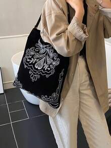 Borsa a tracolla trasparente in PVC, borsa a secchiello