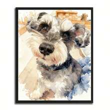 Presente personalizado com efeito aquarela para seu animal de estimação e dono | Retrato memorial para animais de estimação | Retrato personalizado de cachorro em aquarela | Retrato personalizado de cachorro | Pintura personalizada de cachorro, Retrato personalizado de gato, Retrato personalizado, Foto de família personalizada, Foto de casal personalizada, Foto de membro da família personalizada, Foto de amigo personalizada, Presente personalizado (tela sem moldura), Orientação horizontal e vertical, Calendário de feriados - Multicolorido - Ver 4