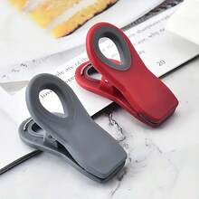 5 Stücke Set [3 Farboptionen] Starkverschließende, frischehaltende Clips - Küchen-Verschlussclips, multifunktionale Plastiktüten-Verschließer, feuchtigkeitsbeständige und auslaufsichere Snack-Beutel-Clips, Kühlschrankaufbewahrungsutensilien - Verschiedenfarbig - Übersicht 6