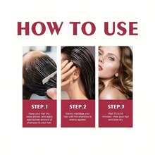 Hair Dye Shampoo,Red Color,Easy Color Change Lasting Color,Lock Color,Does Not Irritate Moisturizing Scalp Create Stylish Hair Color Shampoo - 紅色 - 查看 6