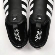 Adidas Fashionable Slip-On Casual Sneakers Unisex Canvas Shoes IG5717 - Black-white - View 6