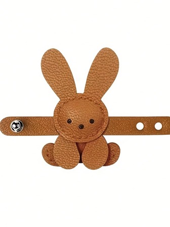 Cute Bunny Bag Charm - Simple And Elegant Bunny Pendant, Premium Pu Leather, Smooth Edges, Beige/Decoration, Bag Chain, Bag Decoration Keychain, Bag Accessories, Suitable For Women, Couples, Birthdays, Valentine'S Day, Christmas Gifts - Perfect Match With Bags, Keys, Backpacks - Ideal For Everyday And Special Occasions