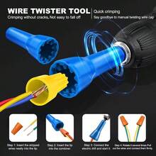 Wire Stripper For Drill Wire Stripping Twisting Tool Upgrade Electrical W/ Case - 預設 - 查看 5