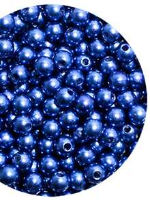 10mm ABS Pearl With Through Hole 125 Units - Crafts - 寶藍色 - 查看 3