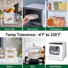 RAF 100pcs/50pcs/10pcs - Vacuum Food Storage Bags - Household Kitchen Food Vacuum Sealer Bags, Food Vacuum Bags, Airtight Vacuum Bags, Suitable For Refrigeration, Freezing And Microwave Heating, Compatible With Various Vacuum Sealers. Winter Special Offer, Holiday Gift Recommendation - White - View 10