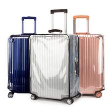 Heavy Duty High Quality PVC Luggage Cover With Transparent Design And Telescopic Handle Cover - Scratch Resistant Luggage Protector For Travel, Suitable For Most Sizes, Dust And Impact Protection