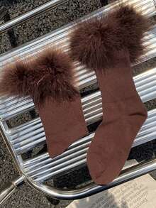 1 Paio Di Calzini Colorati Alla Caviglia Stile Y2K Vintage Adatti Per Primavera, Autunno E Inverno