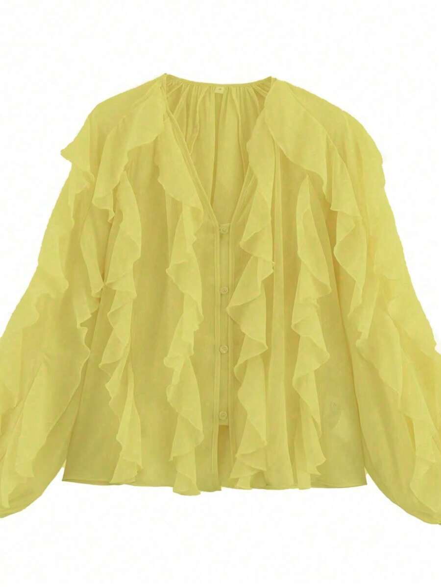 1 Stück Damen bequeme, lässige einfarbige Jacke