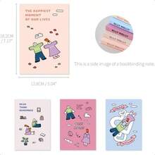 モノライク B6 オリモリ グリッド ノート 4種 A セット Olly Molly Grid notebook A SET ほうがんし ミニノート ポケットノート かわいいノート 80pages - B6 オリモリ グリッド A セット - チェックする 3