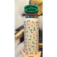 O-Wal-A Vacuum Flask With Straw 24oz/32oz,Can Be Used For Outdoor Sports, Heat Preservation Time Cold And Hot Water Can Be Insulated, Frozen Drinks, Beautiful Appearance, Exquisite Workmanship, Suitable For Camping, Work, Indoor Use. - Yellow - View 2