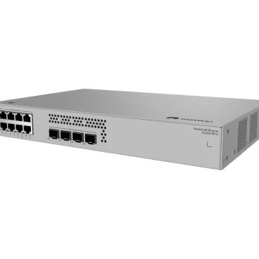 Commutateur géré Huawei S220s-8P4J de couche 2, 16 000 entrées MAC, 4 000 VLAN STP/RSTP/MSTP/ERPS, 8 ports Base-T 10/100/1000 PoE+ (budget 128 W). 4 ports SFP 2,5 Ge. Capacité de transfert : 27 Mpps. Capacité de commutation : 36 Gbit/s.