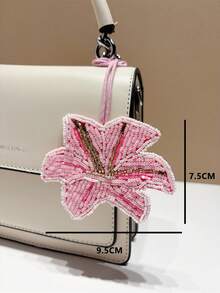 1颗撞色手工美甲珠，时尚优雅、简约可爱、百搭俏趣，花朵造型图案，可用于背包、单肩包、斜挎包、手提包、托特包、腋下包、化妆包、其他收纳包、吊坠、车挂件、钥匙扣、裤腰挂件、行李箱挂件、身份识别挂件等。 - 彩色 - 查看 9