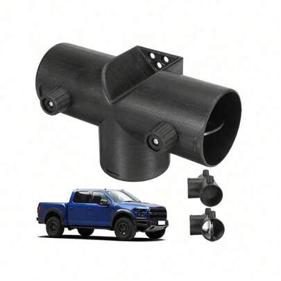 3-Wege Luftauslass 60mm Typ-T mit Doppel-Regulierventil, Universeller Luftkanal-Verbinder für -Zusatzheizungen, Präzise Luftstromkontrolle mit Robuster ABS-Konstruktion.