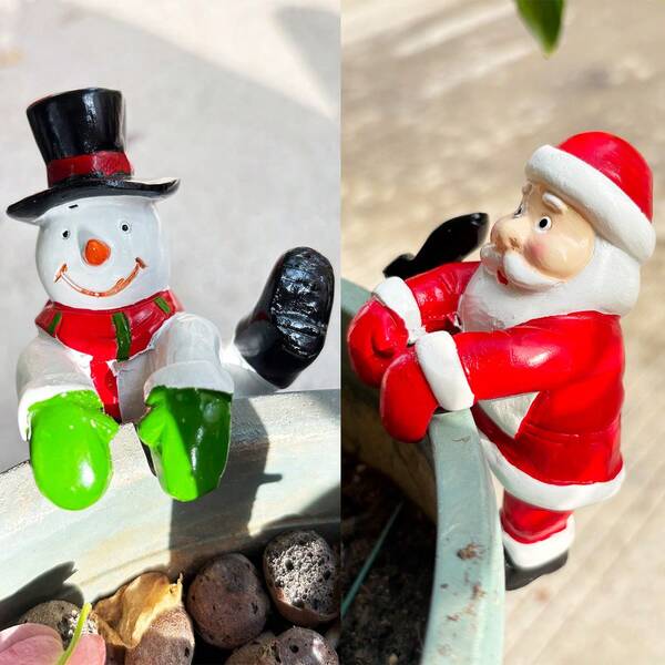 1 Stück Harz Bonsai Hängedekoration, Weihnachtsferien Element, Blumentopf Begleiter, Garten, Zuhause, Blumentopf Hängedekoration, Blumentopf dekoratives Accessoire, Gartendekoration