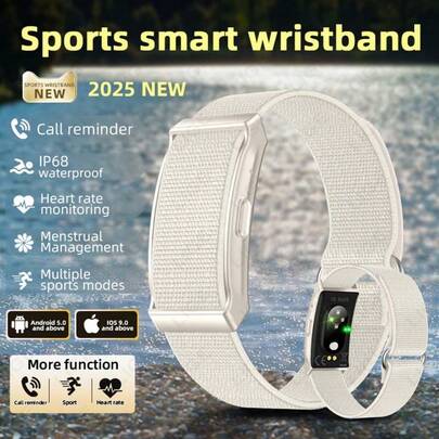 ESFOE Fashionable New Smart Bracelet, Screen-Less Design, Waterproof, Multiple Exercise Modes, Exercise Tracking Records, Sleep Monitoring
