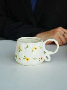 Bộ cốc cà phê và đĩa lót bằng gốm sứ hình hoa anh đào, cốc hoa đỏ, cốc sữa và latte, cốc trà chiều, cốc nước, đĩa tráng miệng, cốc trà chiều tiệc tùng, đĩa đựng đồ ăn nhẹ, quà tặng cốc gốm sứ - Nhiều màu - Xem 9