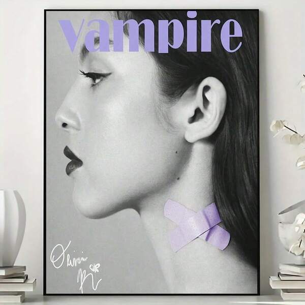 Vampire-Inspired Canvas Wall Art - 12x16" Unframed Poster For Bedroom & Room Decor, Perfect Gift Idea, Perfect For Room Decor