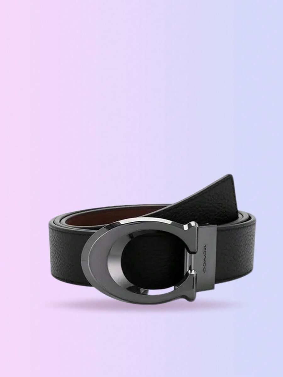 Coach Men's Belt Harness Buckle Cut To Size Reversible Belt, 38 Mm