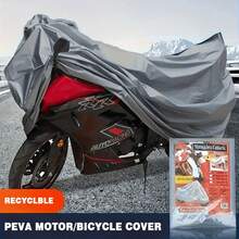 All-Season Motorcycle/Bicycle Single-Layer Rain Cover, Waterproof, UV Protection, Snow Protection, Dust Protection, Suitable For Motorcycles And Bicycles