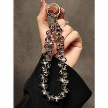 Stylish Glitter Bling Rhinestone Bead Phone Strap Charm Pendant Bracelet For Phone Accessories Bag Women Girl Hanging Cord - 水晶手鍊 - 查看 6