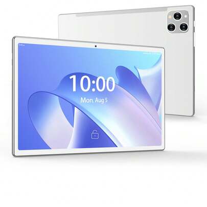 Tablet 10 zoll, Android 13 tablets mit 16GB+128GB+1TB, 7000mAh, 5G WLAN, Silber