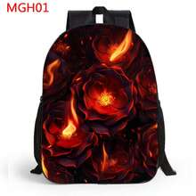 Minimalist Rose Flower Backpack, Casual High-Quality Backpack, Large Capacity Women's Travel Backpack, Lightweight Single-Layer 12-Inch Backpack