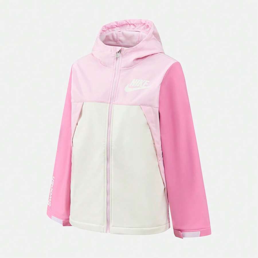 Nike Teen Boy Woven Jacket, Woven Hooded Jacket NY2542002GS-003 - Pink - View 1