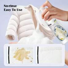 H4Cacle 羽绒服清洁剂 羽绒服洗涤剂 衣物泡沫 干洗剂 一擦即洗 免费喷雾泡沫 羽绒服衣物洗衣去渍 无需水洗的床垫、窗帘、地毯和家居污渍清洁神器 - H427 - 查看 13