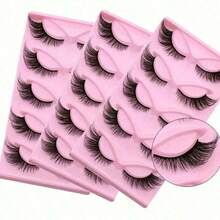 5 Pairs/15 Pairs Of Cat Eye Eyelashes, Fake Eyelashes Imitating Mink Fur, Fluffy Eyelashes, Fine Lashes, Natural Appearance