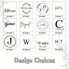 1pc Custom Monogrammed Square PU Leather Coasters, Personalized Engraved Coasters, Suitable For Weddings, Housewarming, Birthdays, Anniversaries, Business Gifts, All Seasons - Multicolor - View 8