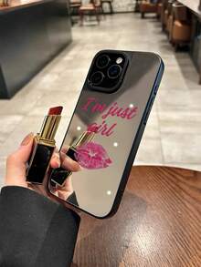 Funda de teléfono a prueba de golpes con estampado de labios rojos, compatible con teléfonos Galaxy - Multicolor - Ver 4