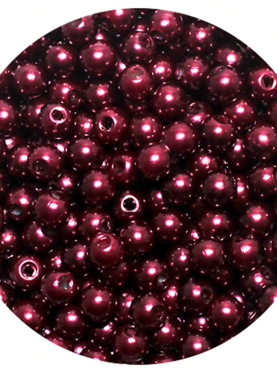 10mm ABS Pearl With Through Hole 125 Units - Crafts - 紅木色 - 查看 1