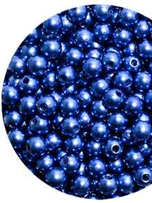 10mm ABS Pearl With Through Hole 125 Units - Crafts - 寶藍色 - 查看 2