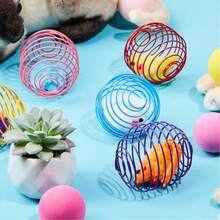 1pc Colorful Bouncy Spring Ball Toy, Interactive Coil Spring Motion Toy, Suitable For Cats And Pets