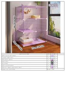 Easy Install Indoor Cat Cage, Small Cat House, Pet Cage For Small Pets - Multicolor - View 27