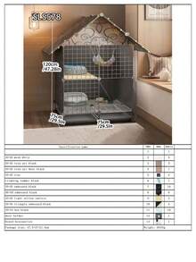 2/3-Layer Enclosed Cat Cage, Indoor Cat House, Warm For Winter, On , Suitable For Villa - Multicolor - View 22