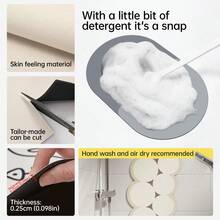 1pc Rubber Bathroom Anti-Slip Floor Mats, Absorbent And Quick-Drying Floor Mats, Cartoon Style Swimming Pool Printed Floor Mats, Diatomaceous Earth Floor Mats, Household Bathroom Wear-Resistant Anti-Slip Foot Mats, Bathroom Floor Mats, Bathroom Toilet Floor Mats, Home Decoration