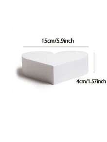 1/4 piezas Forma de corazón blanca de espuma - Es muy adecuada para bodas, cumpleaños y hornear de forma creativa, y se puede usar como material para manualidades. Para decoraciones de boda, decoración del hogar, decoración de la sala de estar, arreglos florales artificiales y frescos, varios proyectos de manualidades para el hogar y decoraciones artísticas. Es aplicable para decoraciones en el Día de San Valentín, el Día de la Madre, el Día del Padre y las ceremonias de graduación. Regalo