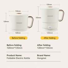 可折叠旅行水壶，户外便携式迷你折叠水壶，304不锈钢电水壶 - 查看 10